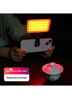 General LED Full Color RGB Mobile Phone Fill Light Mini Portable Internet Celebrity Selfie Shooting Live Beauty Pocket Light-Specifications:Gz666 Three-color Light  - Image 5