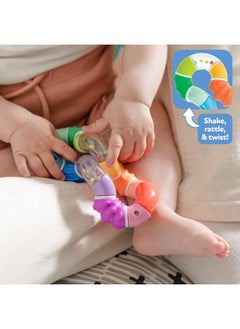 Nuby Twista Teether Toy For Babies - Multicolor Rattle Teething - Toy For Baby Teething Relief - 6+ Months  - Image 2
