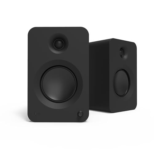 Kanto REN 200W Powered Speaker System with HDMI ARC Input for TV & Home Theater | USB-C and Bluetooth 5.3 | High/Low Pass Filter | Pair | Matte Black - Image 1