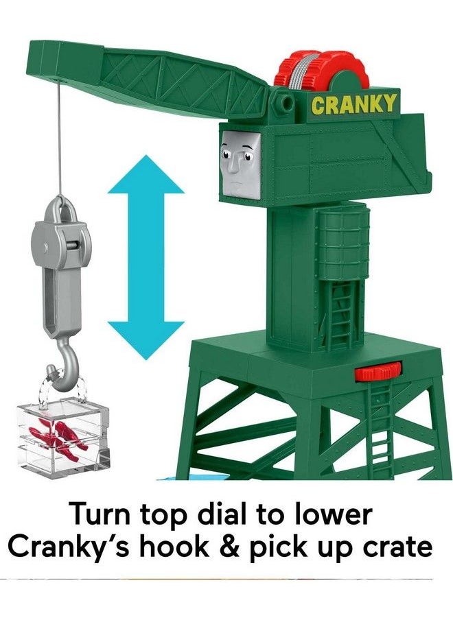 THOMAS & FRIENDS Cranky The Crane Playset For Preschool Kids Ages 3 Years And Older  - Image 4