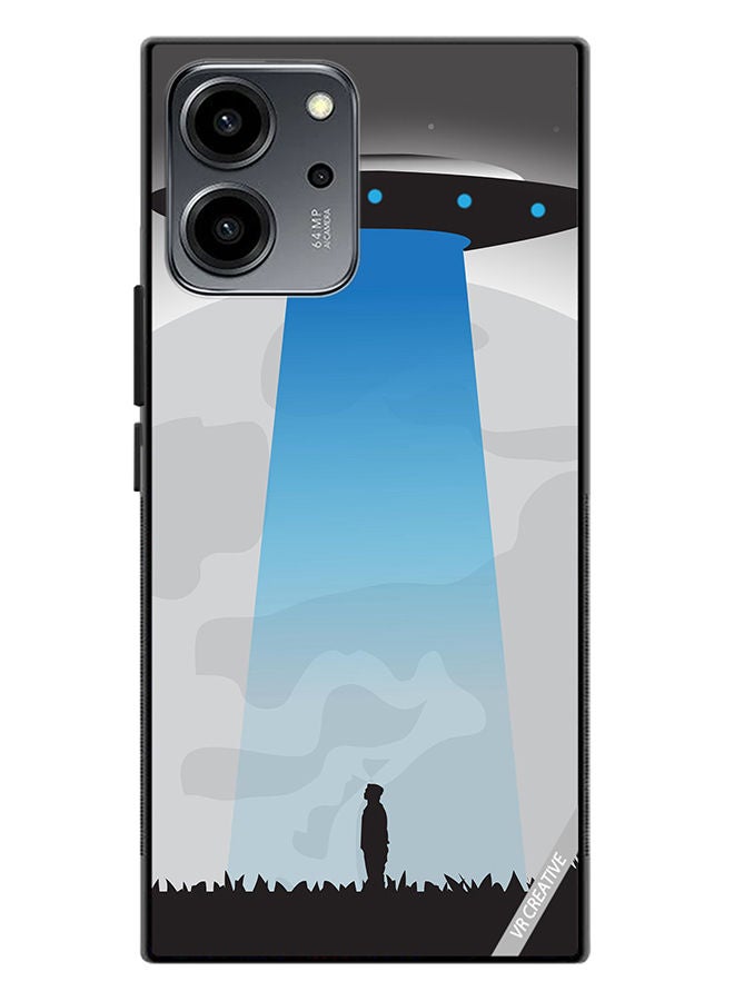 VR CREATIVE Protective Case Cover For Honor 80 SE Ufo Sighting In Full Moon Design Multicolour - Image 1