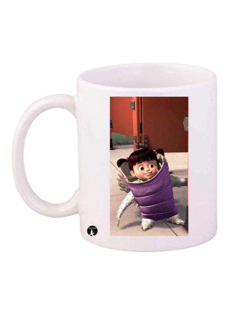 RKN Monster Inc Printed Mug White/Purple/Brown Standard Size