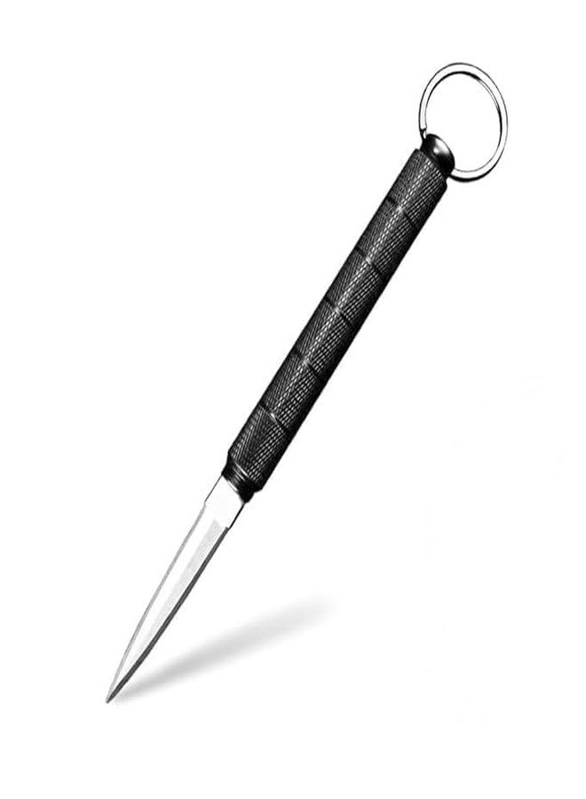 GALLY Compact Stainless Steel Utility Cutter Keychain for Daily Use | Portable Metal Cutting Tool with Secure Knurled Grip | Lightweight Design for Home, Office & Outdoor Tasks (Black) - Image 1