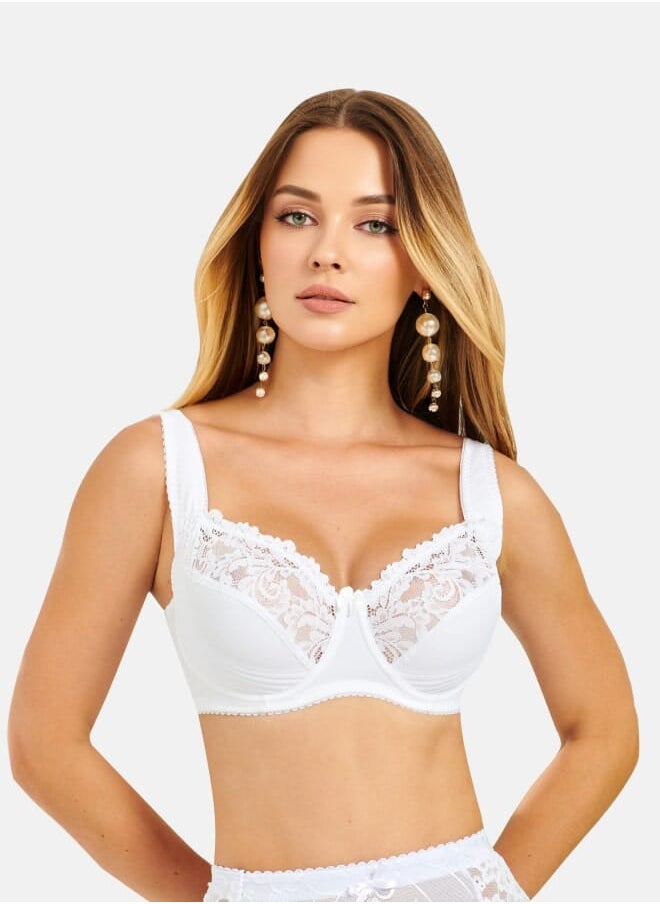 Every Woman Knows - Soft-Cupped Lace Bra with Padded Underwire and Thoughtful Detailing 36-48 DEF - Image 1