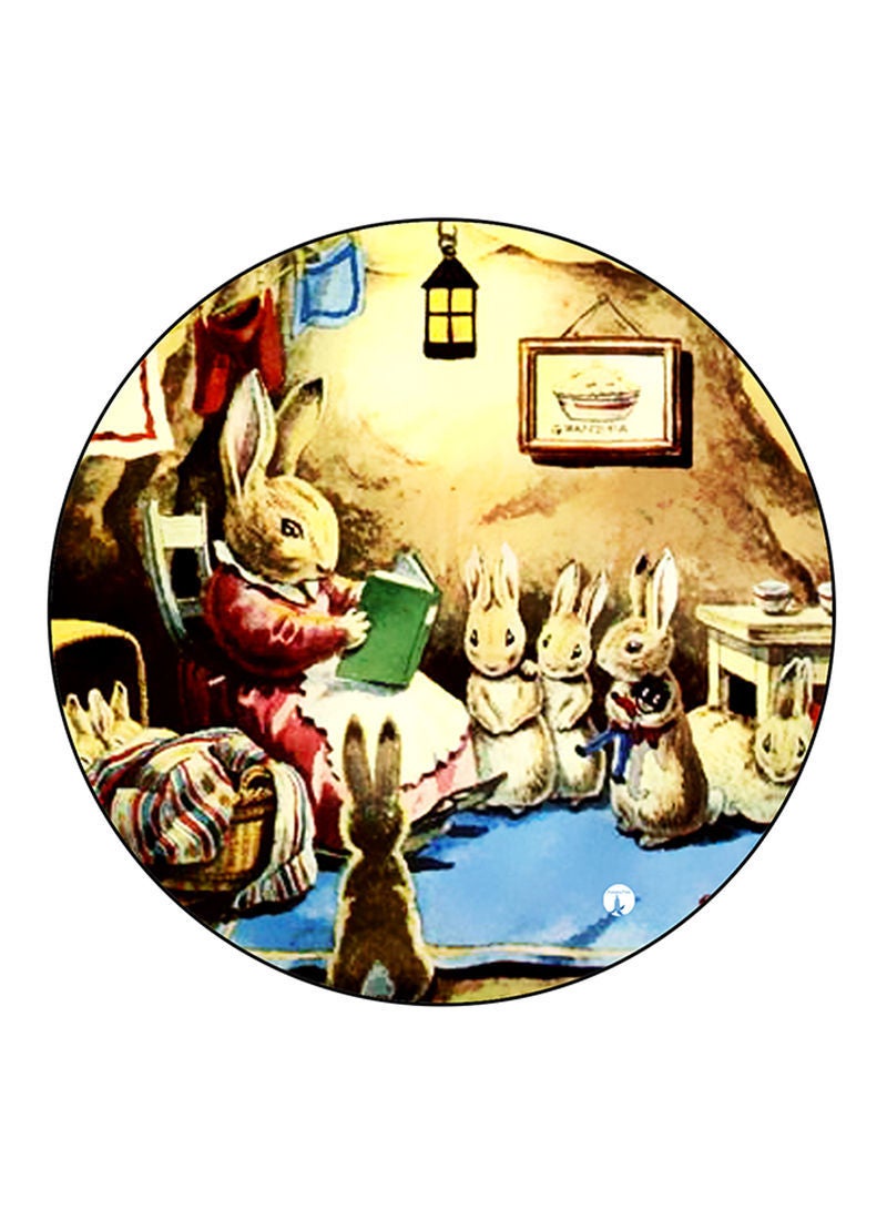 RKN Rabbits Printed Mouse Pad Multicolour
