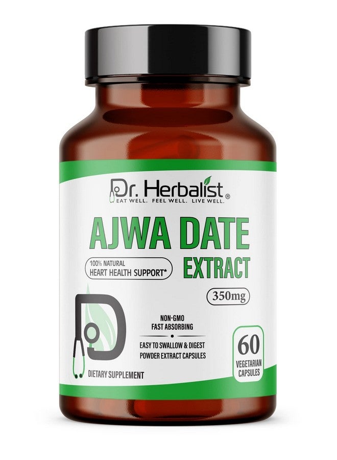 Dr. HERBALIST Ajwa Date 350mg - 60 Capsules | Non-GMO | Vegetarian - Image 1