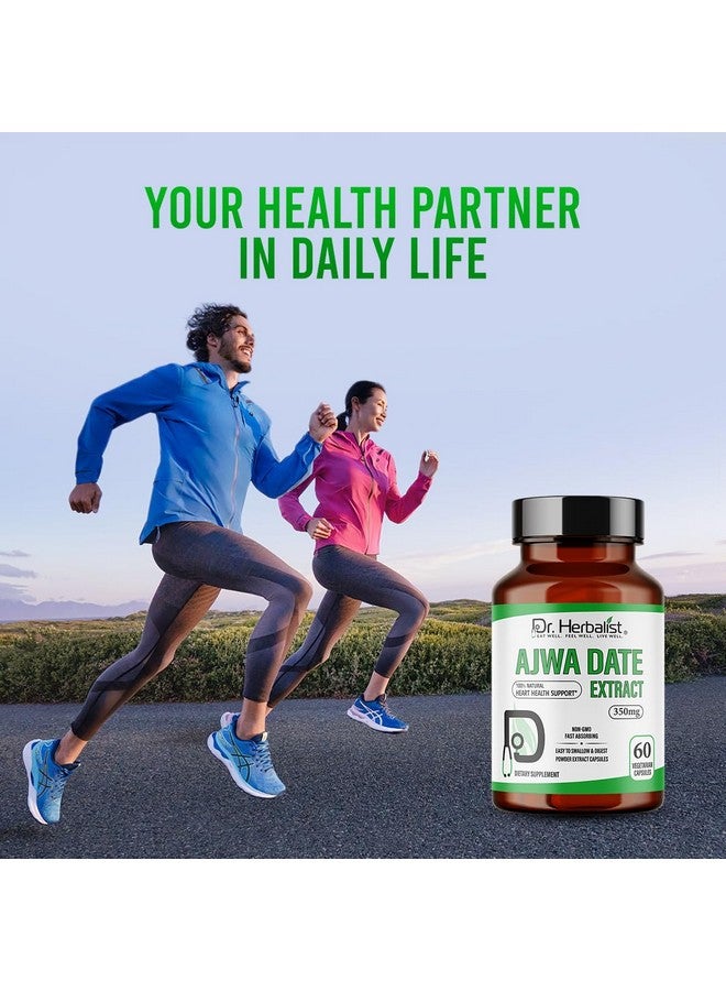 Dr. HERBALIST Ajwa Date 350mg - 60 Capsules | Non-GMO | Vegetarian - Image 5