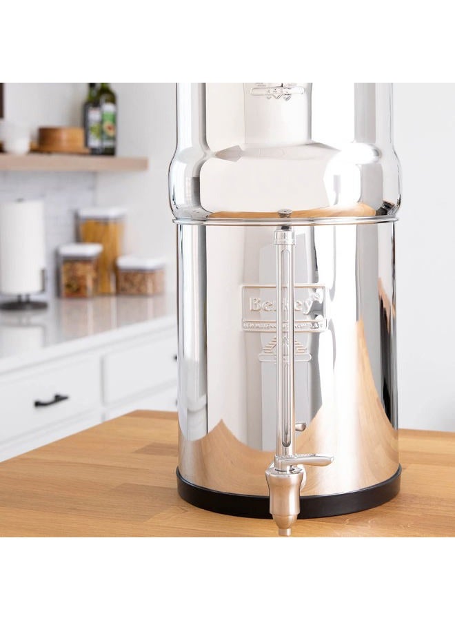 Berkey Big Gravity-Fed Water Filter System with 2 Black Elements Plus Deluxe 7" Stainless Steel Water View Spigot - Image 4