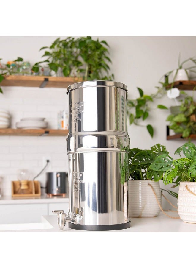 Berkey Big Gravity-Fed Water Filter System with 2 Black Elements Plus Deluxe 7" Stainless Steel Water View Spigot - Image 5