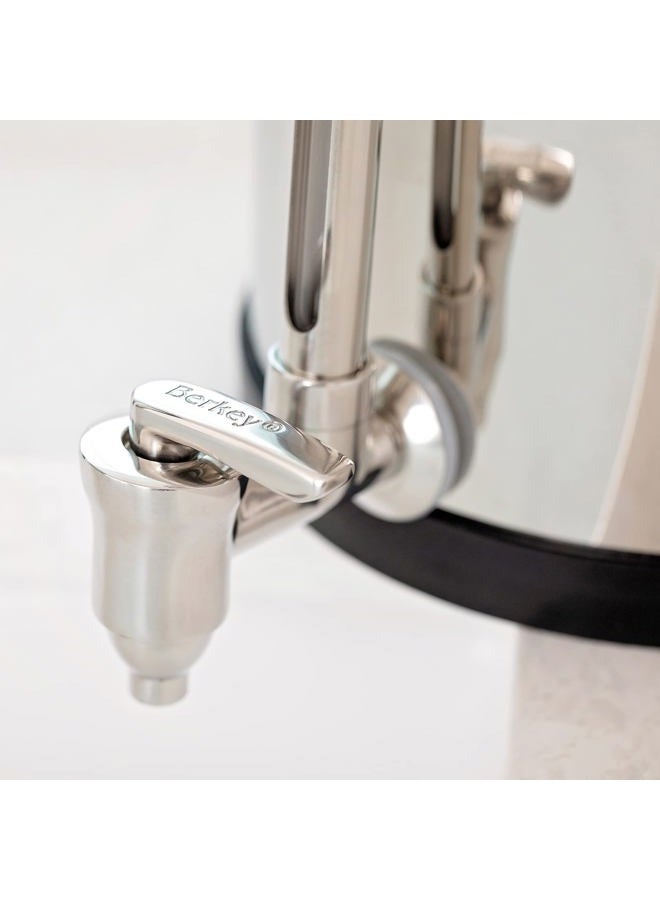 Berkey Big Gravity-Fed Water Filter System with 2 Black Elements Plus Deluxe 7" Stainless Steel Water View Spigot - Image 3