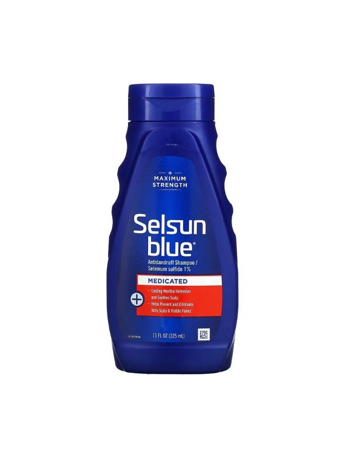 Selsun blue Antidandruff Shampoo Medicated 11 fl oz 325 ml - Image 1