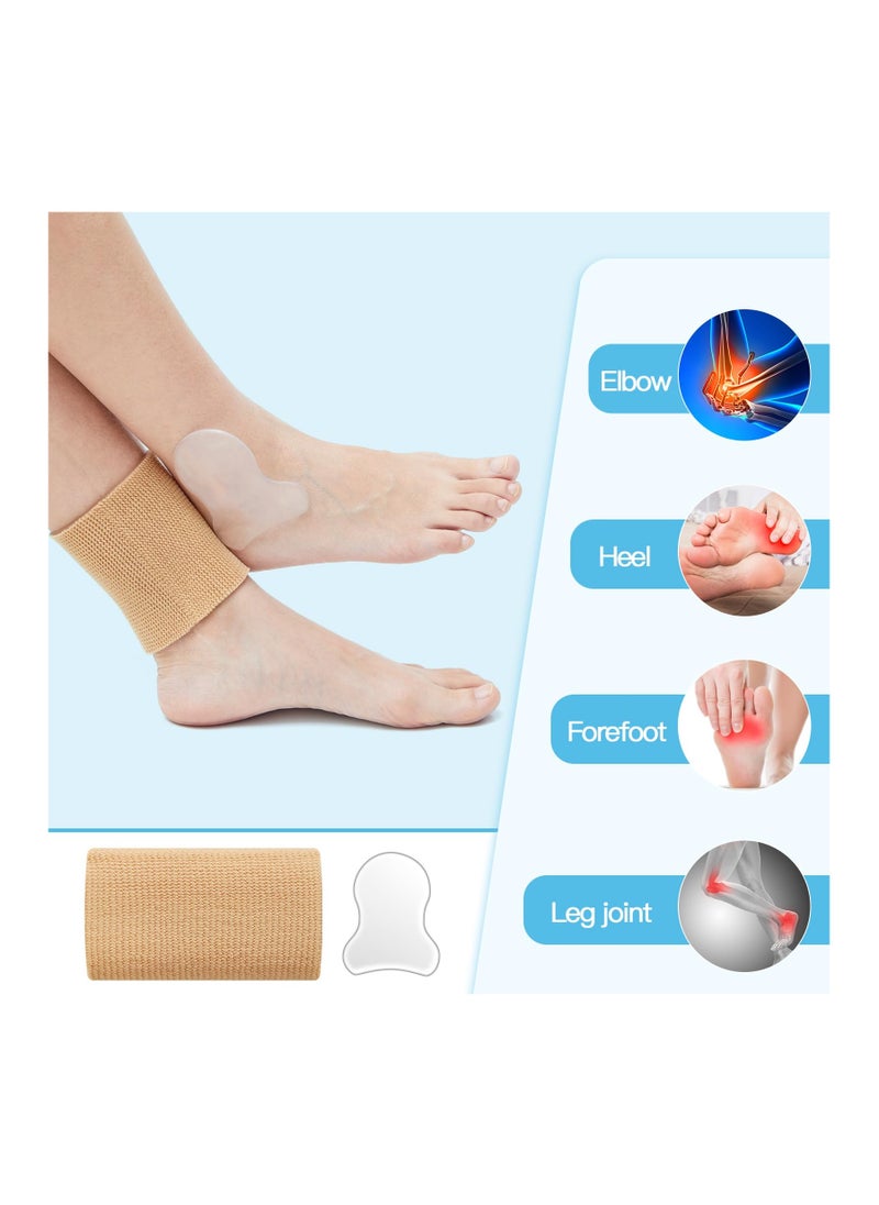 SYOSI 4 Pcs Ankle Gel Sleeve Padded Socks, Ankle Protector Soccer Elastic Football Ankle Protection, Gel Sleeve Socks Gel Pad Ankle Support Brace Pad, Skateboard Accessories for Skating Riding (Gourd)  - Image 4