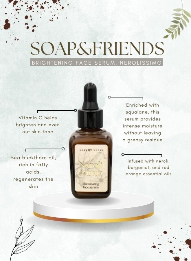 Soap&Friends Nerolissimo Face Brightening Serum 30ml – Illuminating Citrus Glow with Vitamin C & E - Image 3