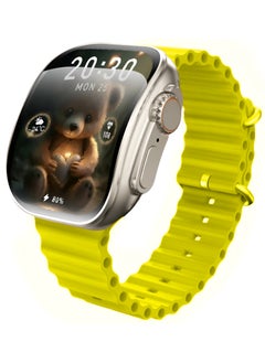 X10 Ultra3 Curved Screen Smart Watch NFC Bluetooth Wireless Charging (Yellow)