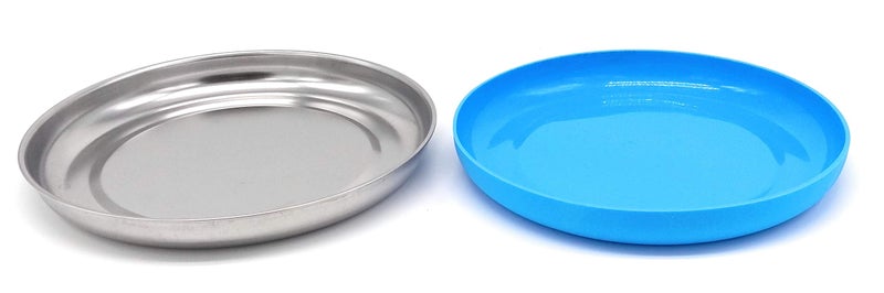 WeeMoose Premium 304 Stainless Steel Plates with Removable Silicone Shell | Set of 4 Plates | Baby Toddler Food Snack Container - Image 3