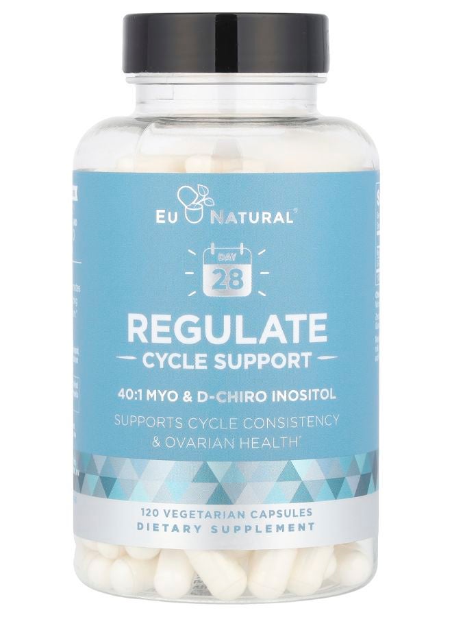 Eu Natural دعم تنظيم الدورة 120 كبسولة نباتية - Image 1