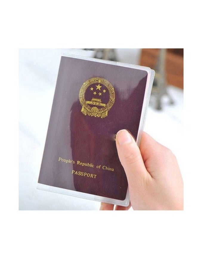 Meetion 5Pcs Travel Waterproof Dirt Passport Holder Cover Wallet Transparent PVC ID Card Holders Business Credit Card Holder Case Pouch  - Image 1