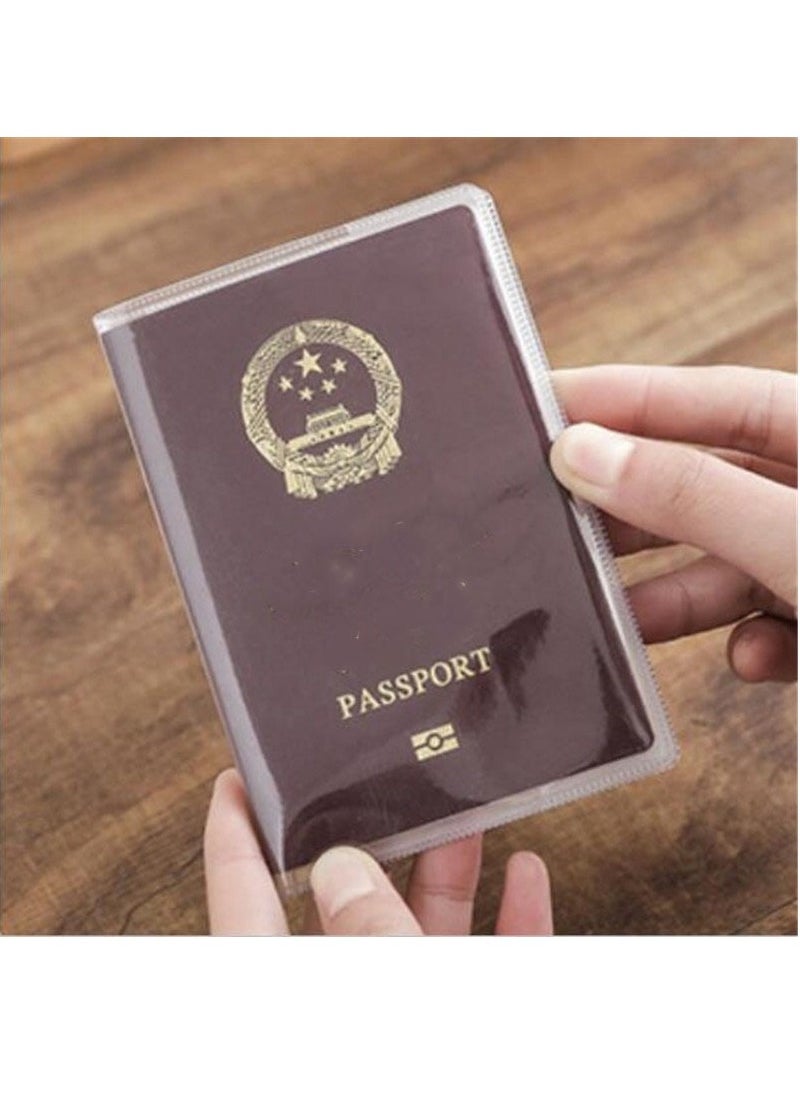 Meetion 5Pcs Travel Waterproof Dirt Passport Holder Cover Wallet Transparent PVC ID Card Holders Business Credit Card Holder Case Pouch  - Image 3