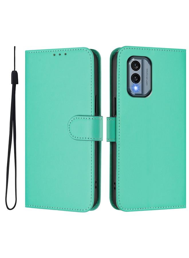 erorex Case For Nokia X30 5G Skin Feel Solid Color Leather Phone Case with Lanyard - Image 2