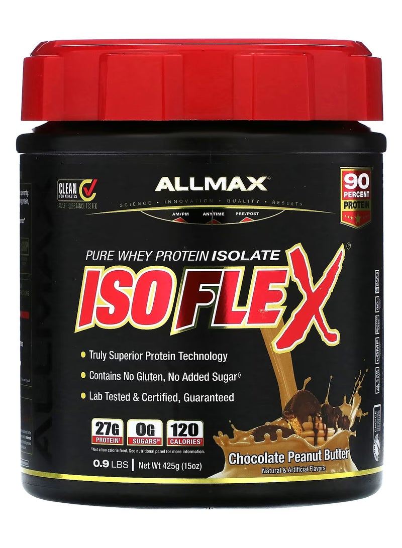 أولماكس نيوتريشن الماكس ايزوفليكس زبدة الفول السوداني بالشوكولاتة 1 رطل - Image 1