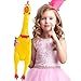 Xeehwb 22 Inch Crazy Huge Rubber ChickenYellow Squeeze Chicken ToysSqueaky Chicken Dog ToysSquawking Prank Novelty Gag Gift - Image 3