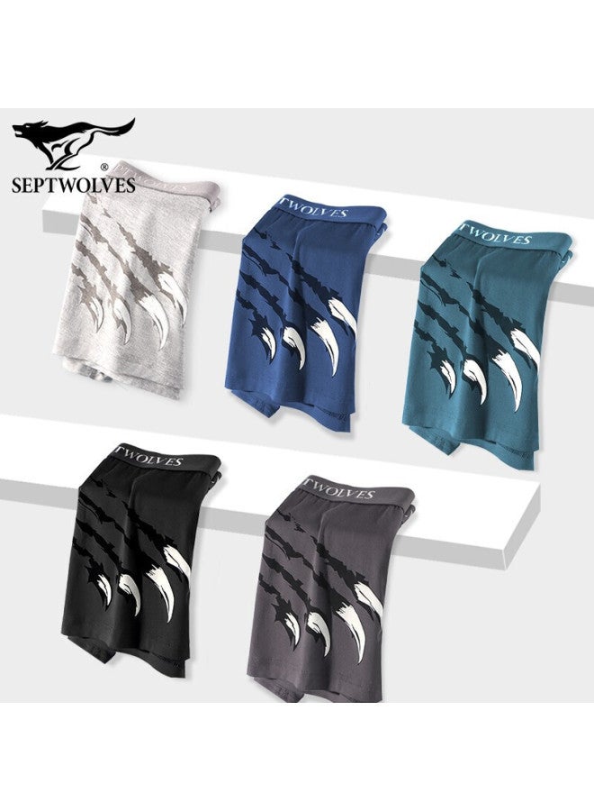 Septwolves Men's Underwear Men's Ice Silk Graphene Technology 7a Antibacterial Square Pants Seamless Fashion Men's Four Corners - Image 5