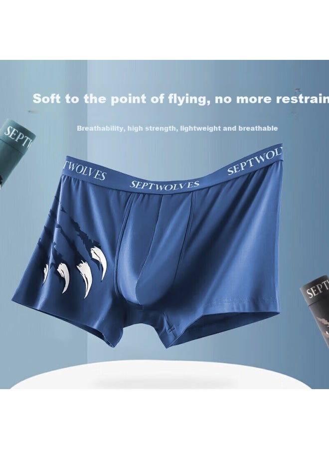 Septwolves Men's Underwear Men's Ice Silk Graphene Technology 7a Antibacterial Square Pants Seamless Fashion Men's Four Corners - Image 2