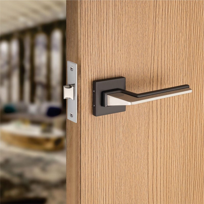 Sardar Luca Black Finish Door Lock for Main Door/Mortise Door Lock Set/Bedroom Door Lock/Handle Lock for Home/Office/Hotel (for Bathroom (No Keys)) - Image 5