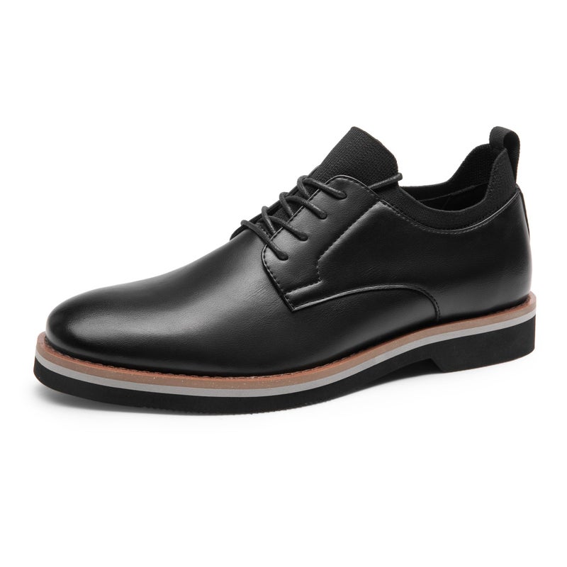 Bruno Marc Lace-Up Comfortable Fashion Shoes,Size 9.5,Black,BMUMOX2508 - Image 1