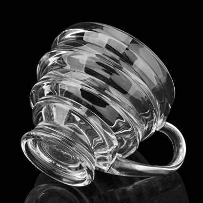 SEASPIRIT Glass Tea and Coffee Cup Cute Clear Transparent Tea Cups Glass 200 ml 2 - Image 2