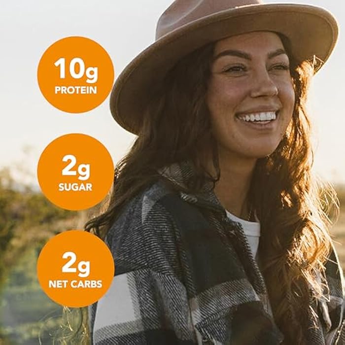 think! Keto Protein Bars, Healthy Low Carb, Low Sugar, Gluten Free Snack with No Artifical Sweeteners, 4G Net Carbs & 10G of Whey Protein - Chocolate Peanut Butter Pie (5 Count) - Image 4