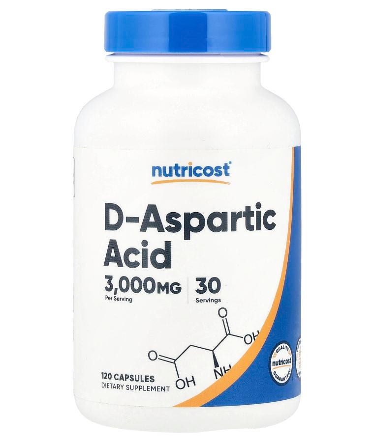 Nutricost D-Aspartic Acid 120 Capsules (750 mg per Capsule)