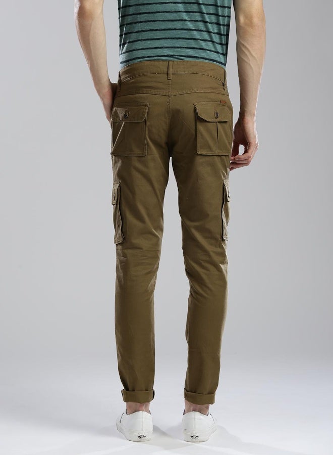 Hubberholme Men's Olive Green Trousers & Pants - Sleek and Versatile for All Occasions - Image 3