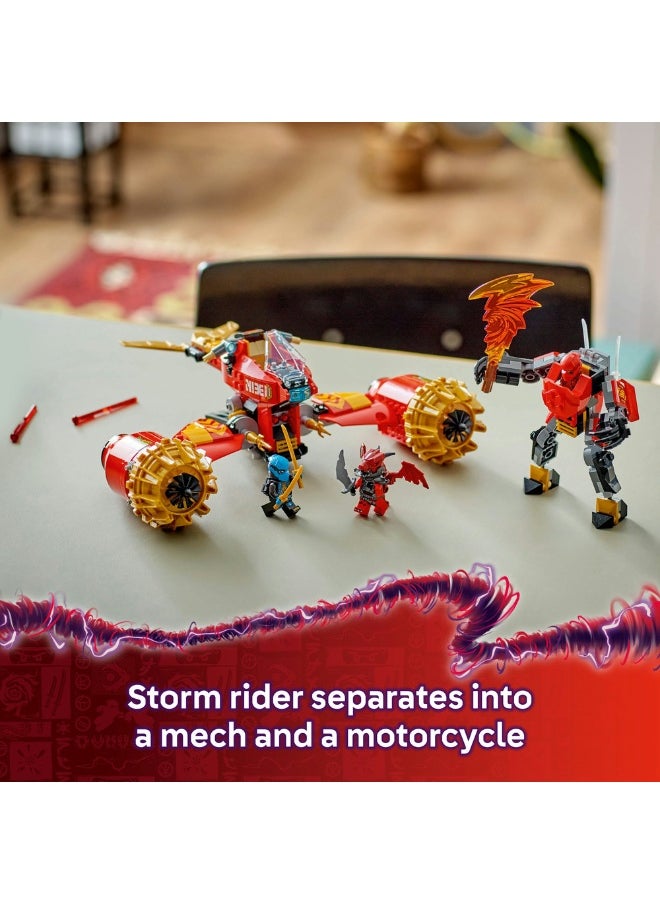 LEGO NINJAGO® Kai’s Mech Storm Rider Combo Ninja Toy 71830 (333) Pieces  - Image 4