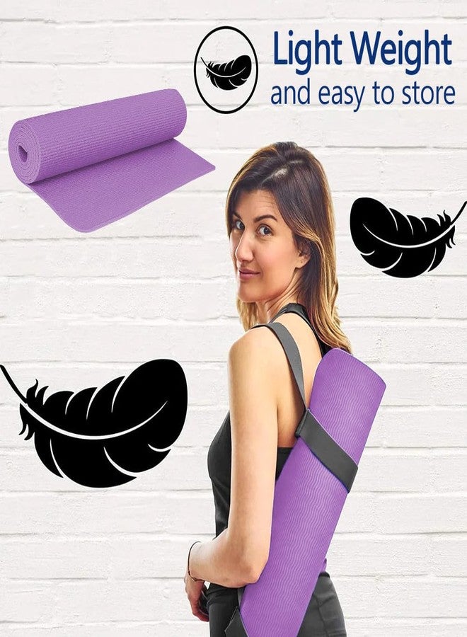 WErFIT Yoga Mat for Man with Carry Strap | 4.5 mm Thick Gym Mats Anti-Slip, Eco-Friendly EVA Material | Exercise Mat for Boys and Kids with Comfort & Grip for Yoga, Pilates, Home, Gym Workouts - Image 3