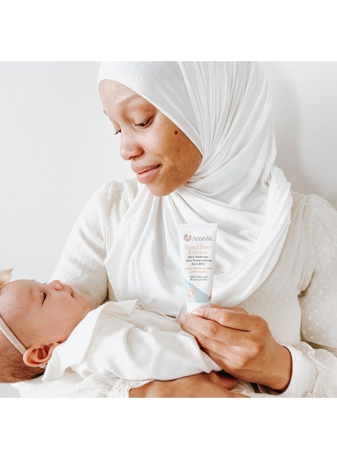 Ameda Triple Zero Lanolin Nipple Cream For Breastfeeding Pain | All Natural Lanolin Nipple Balm | Single Ingredient Pure Lanolin Cream | Breast Feeding Must Haves | Only Triple Zero Lanolin 35G/1.2Oz - Image 3