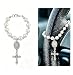 CZMZHFC Car Rosary Steering Wheel Rosarys One Decade Catholic Auto Rosary with Miraculous Medal Hang on Car Mirror Rearview - Image 2
