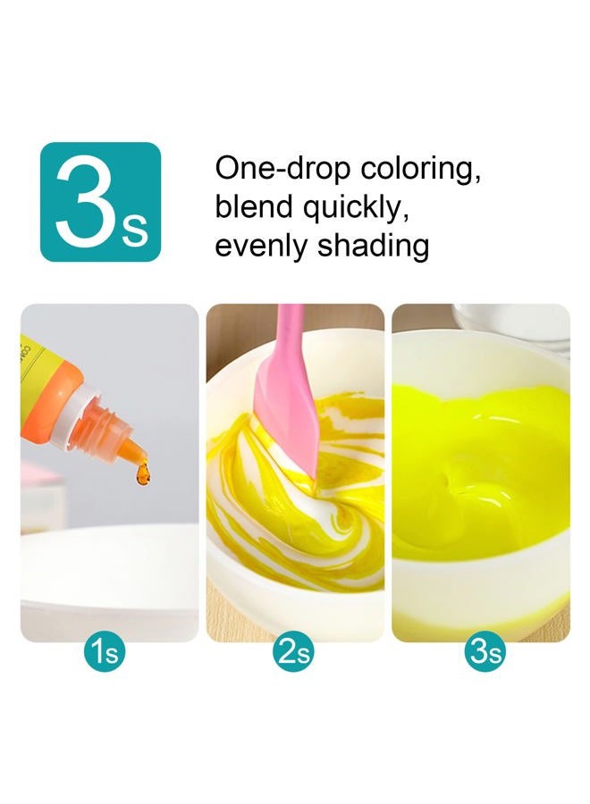 Colaele Food Coloring Set - 12 Color Food Grade Vibrant Food Dye - Image 3