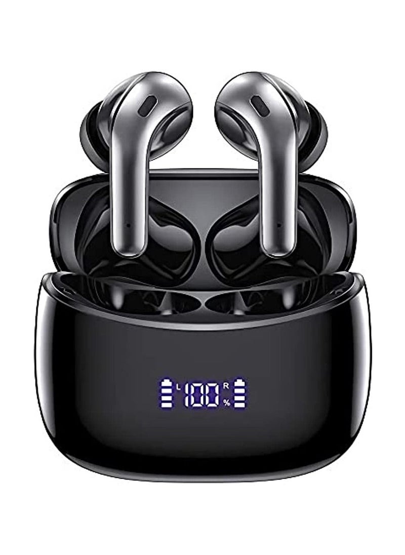 True Wireless Earbuds Noise Cancellation Bluetooth 5 1 Ipx7 Waterproof Big Bass Earphones Crystal Clear Sound In-Ear Dual-Mic Touch Control Headphones Led Power Display Screen