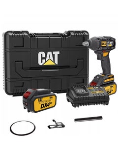 CATERPILLAR Cat DX72 350Nm Brushless Cordless ½" Impact Wrench 18V, with Two 4.0Ah Batteries, Adjustable Torque and Box Caterpillar  - Image 1