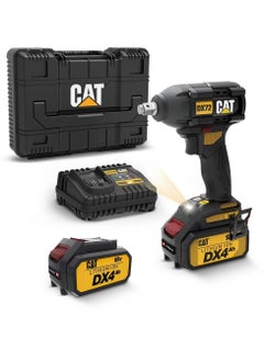 CATERPILLAR Cat DX72 350Nm Brushless Cordless ½" Impact Wrench 18V, with Two 4.0Ah Batteries, Adjustable Torque and Box Caterpillar  - Image 5