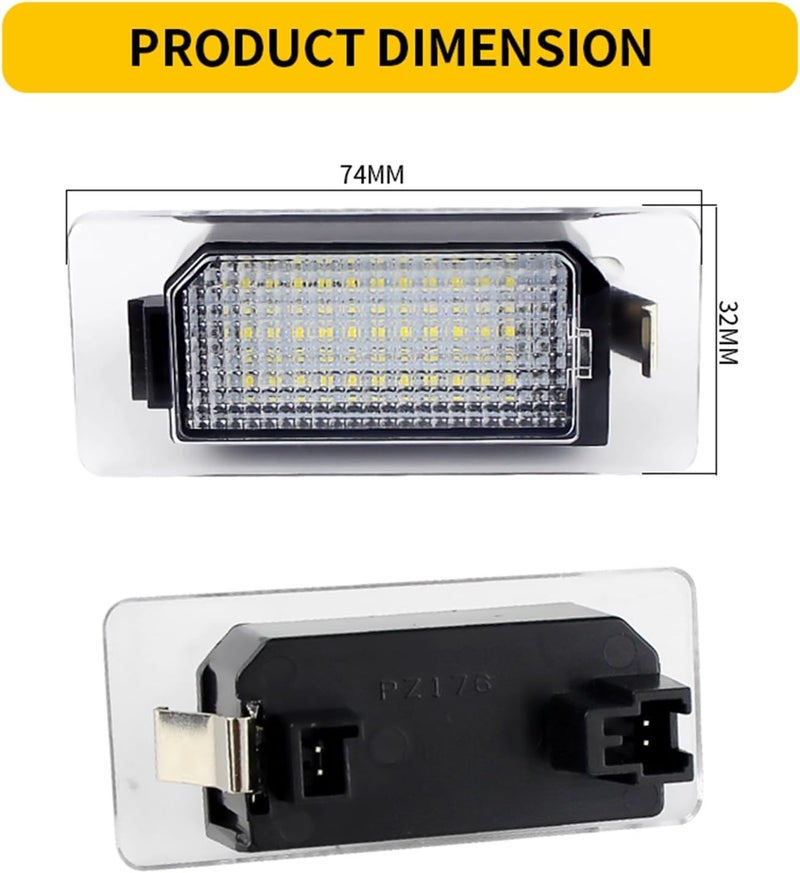 Vuzmode LED License Plate Light for VW Models - Image 2
