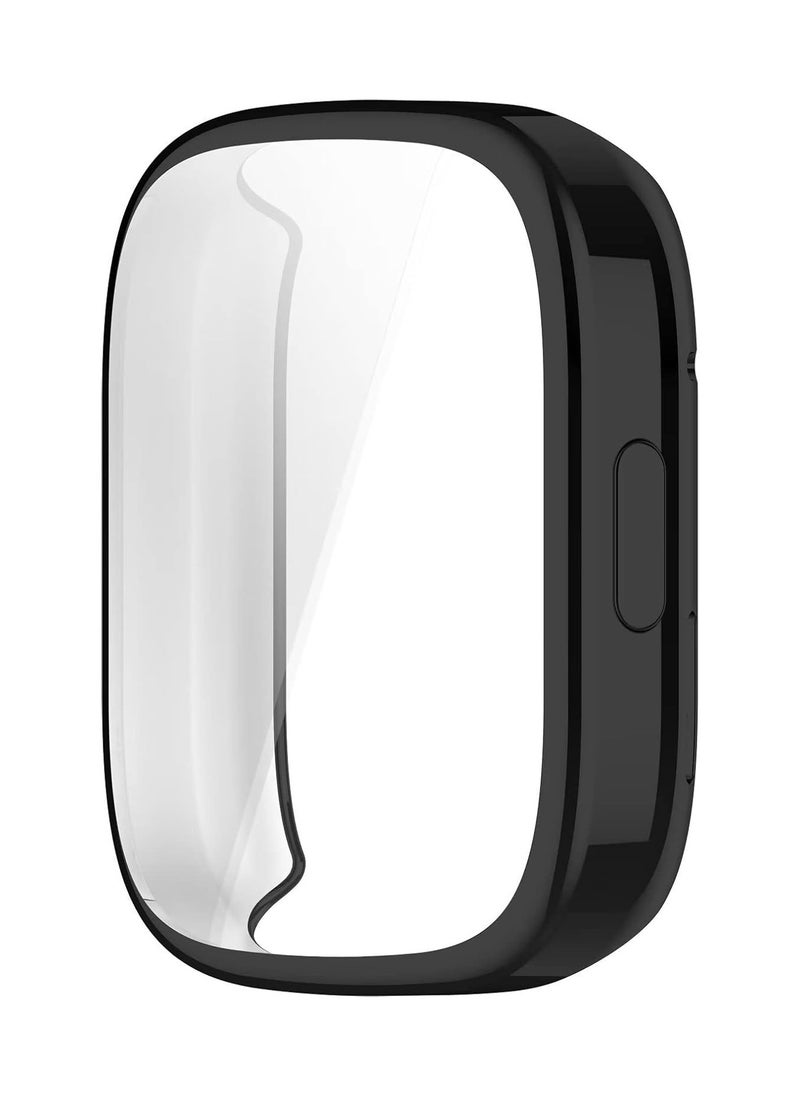 Generic Plating Case For xiaomi Redmi Watch 3 (Not Redmi Watch 3 Active/Redmi Wtch 3 lite) Smart Watch Strap Full Bumper TPU Protective Cover Accessories Screen Protector (Black)  - Image 5