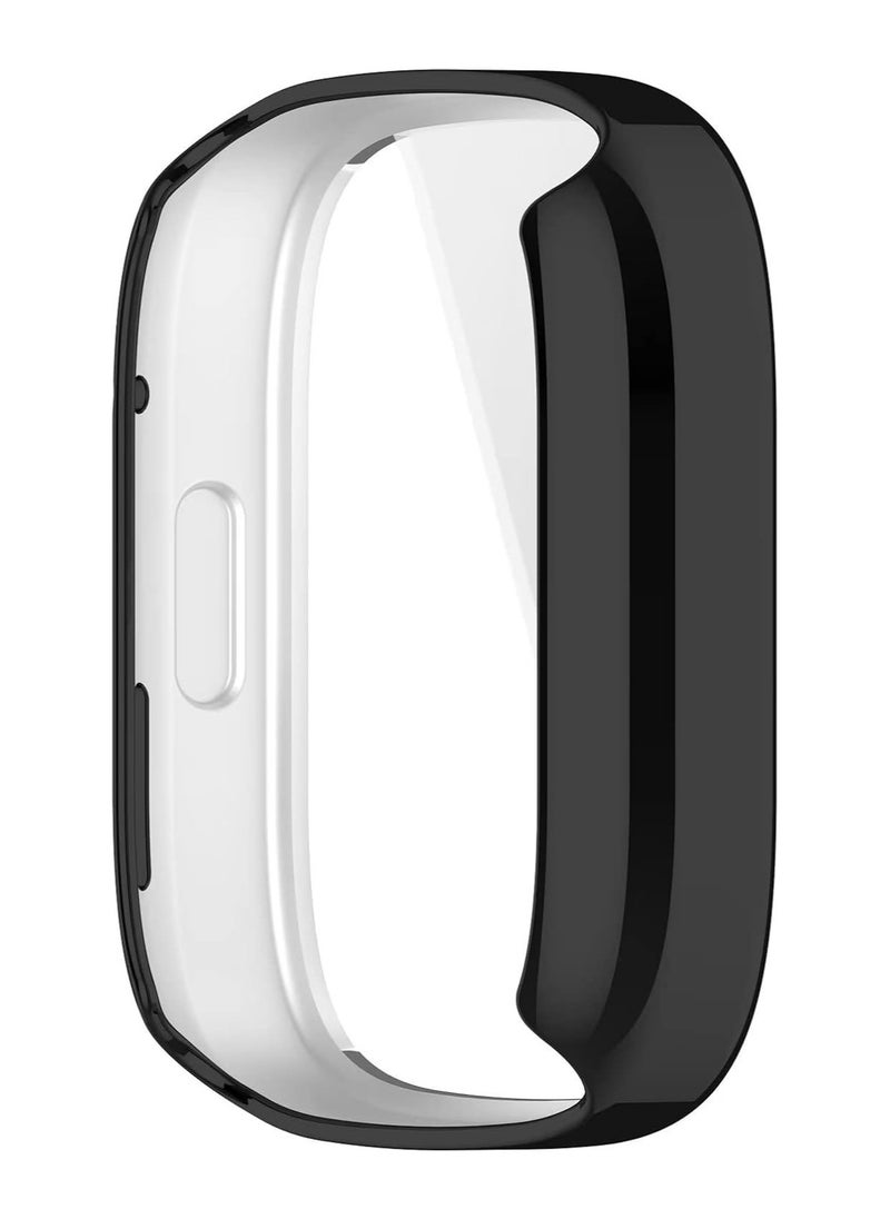 Generic Plating Case For xiaomi Redmi Watch 3 (Not Redmi Watch 3 Active/Redmi Wtch 3 lite) Smart Watch Strap Full Bumper TPU Protective Cover Accessories Screen Protector (Black)  - Image 4