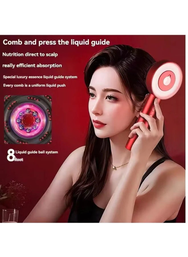 Rhea beauty Hair Comb Massage Red And Blue Light Medicated Massage Comb Hair Skin Medicated Anti-Hair Loss - Image 3