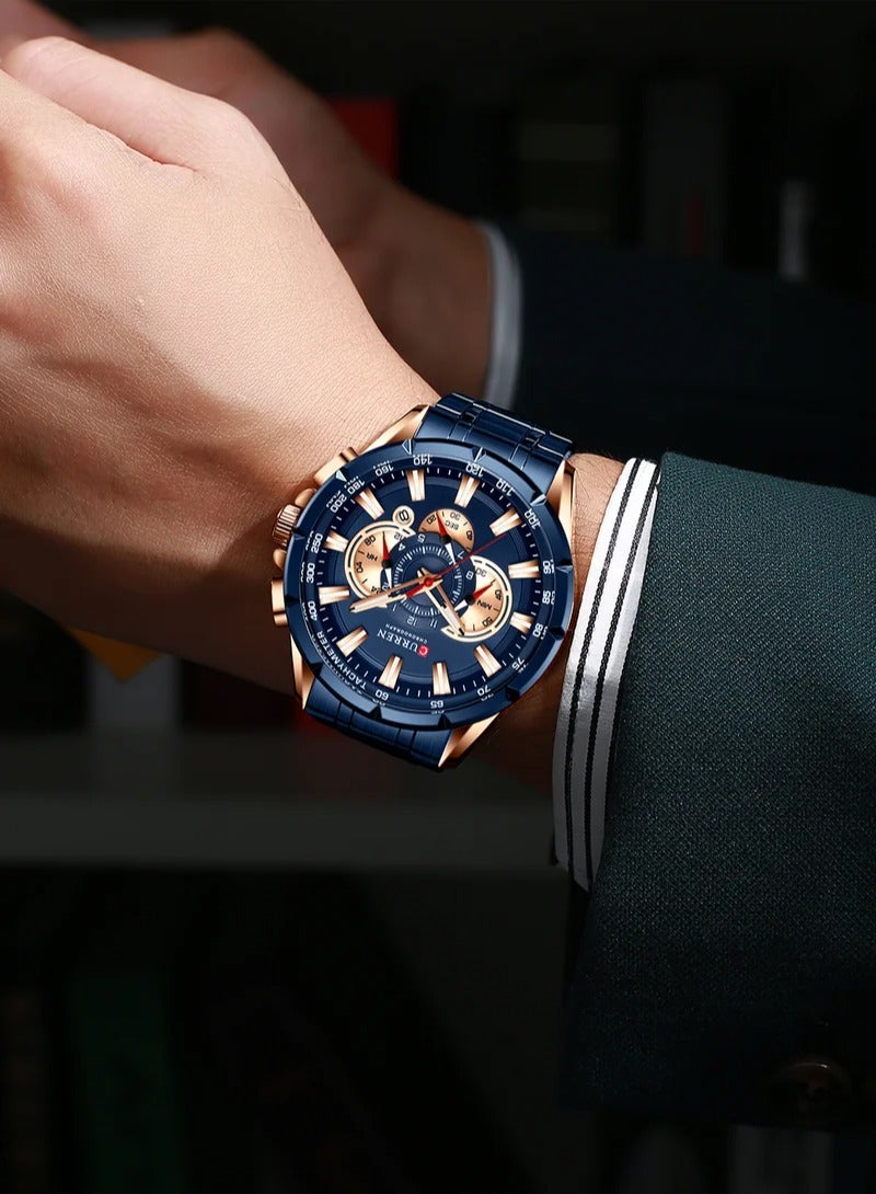 CURREN Curren 8363 Men's Fashion Business Quartz Watch  - Image 4