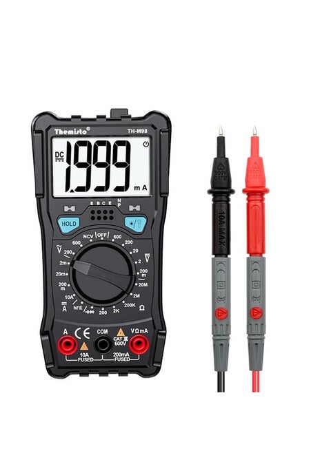Themisto TH-M98 Digital Multimeter (Black 2000 Counts)