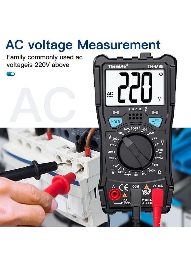Themisto - Themisto TH-M98 Digital Multimeter (Black 2000 Counts) - Image 1