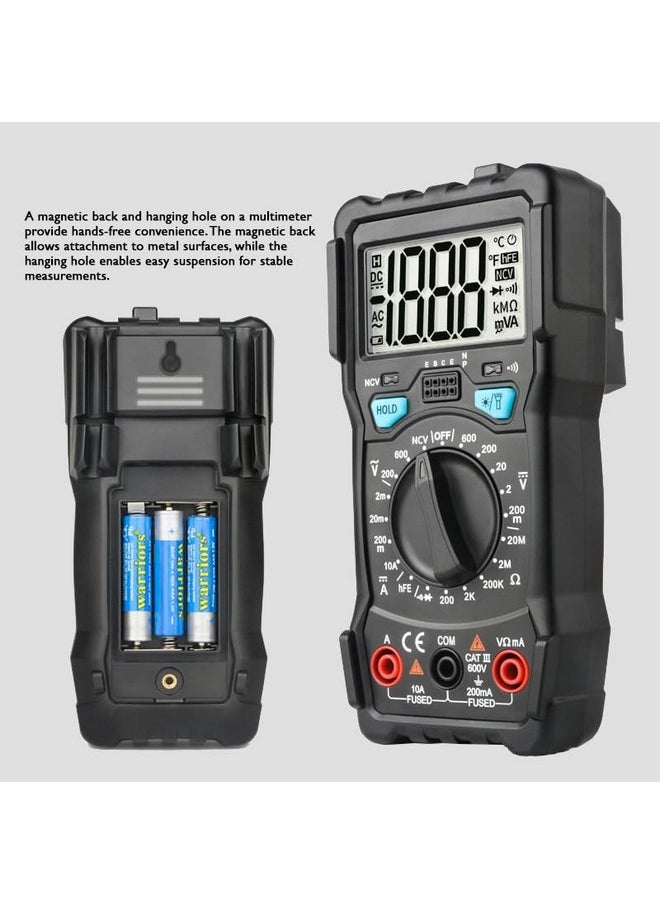 Themisto - Themisto TH-M98 Digital Multimeter (Black 2000 Counts) - Image 1