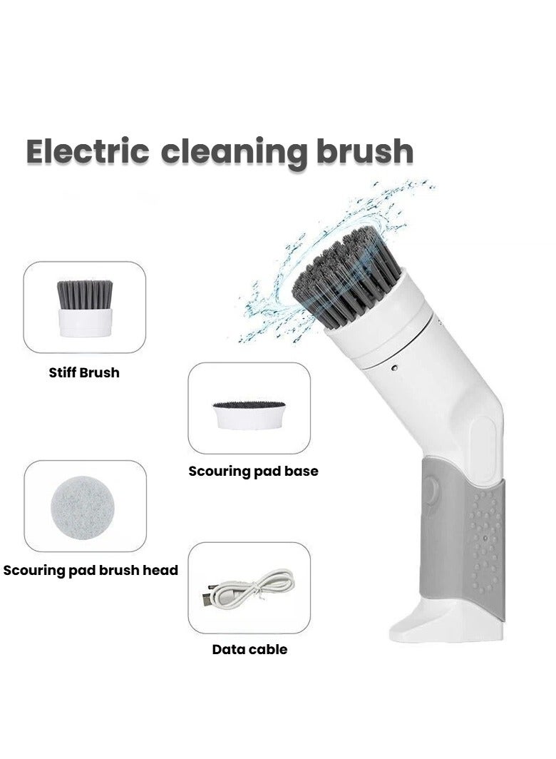 عام فرشاة كهربائية للتنظيف والغسيل الصينية. إنها أداة رائعة لغسيل الأواني والحوضات والمشاكل الصغيرة. وهي فرشاة متعددة الوظائف، محمولة ومرنة للاستخدام في المنزل، تسهل عملية التنظيف بكفاءة عالية. - Image 1